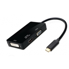 USB-C to HDMI / DVI / VGA Converter Video Adapter 4K x 2K